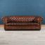 Divano chesterfield vintage in pelle